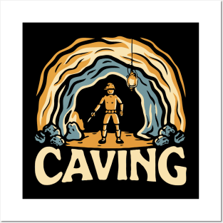 Caving. Adventure Caving Posters and Art